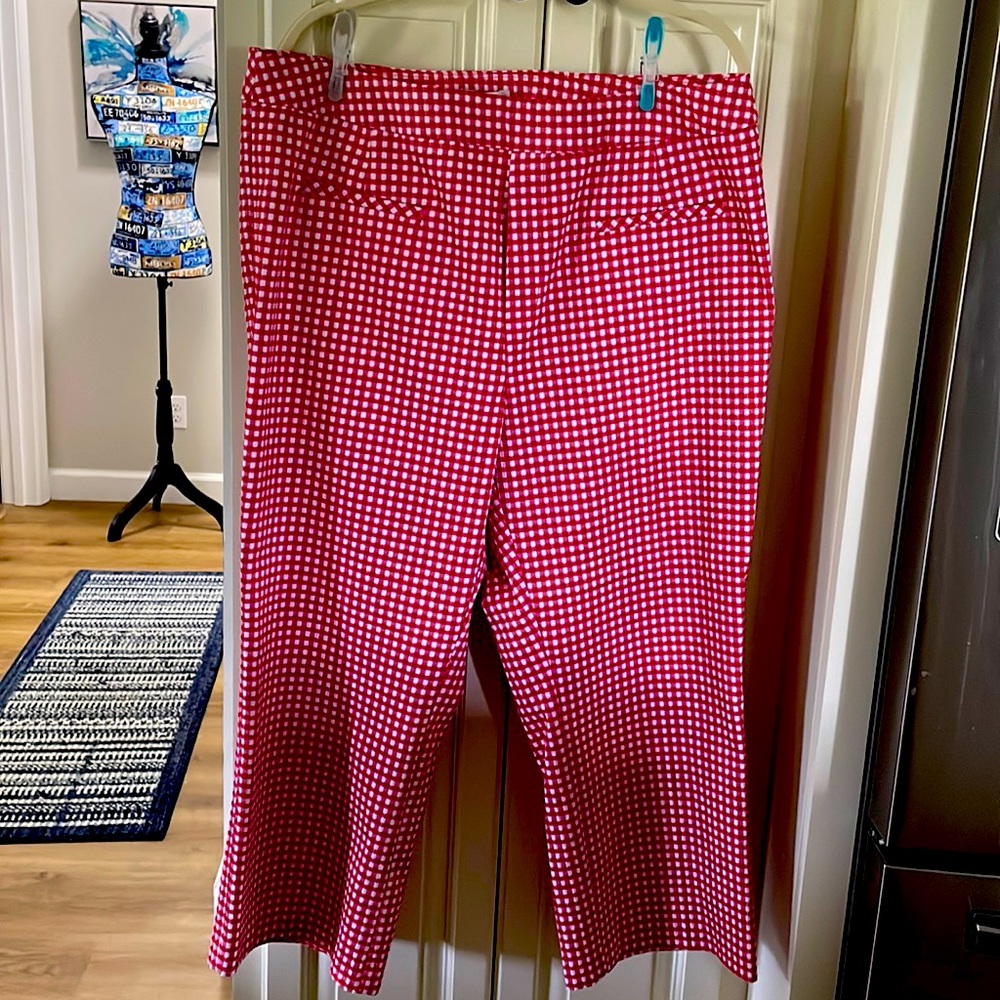 Cato capris, Red/white, Sz 18w
